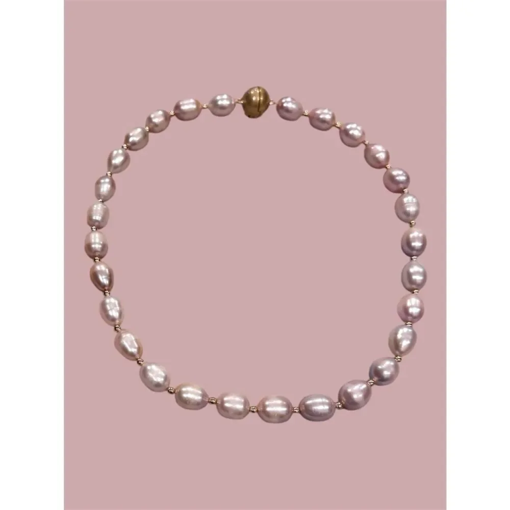 TORY BURCH COLORED PEARLS WITH GOLD BEADS AND CLOSURE